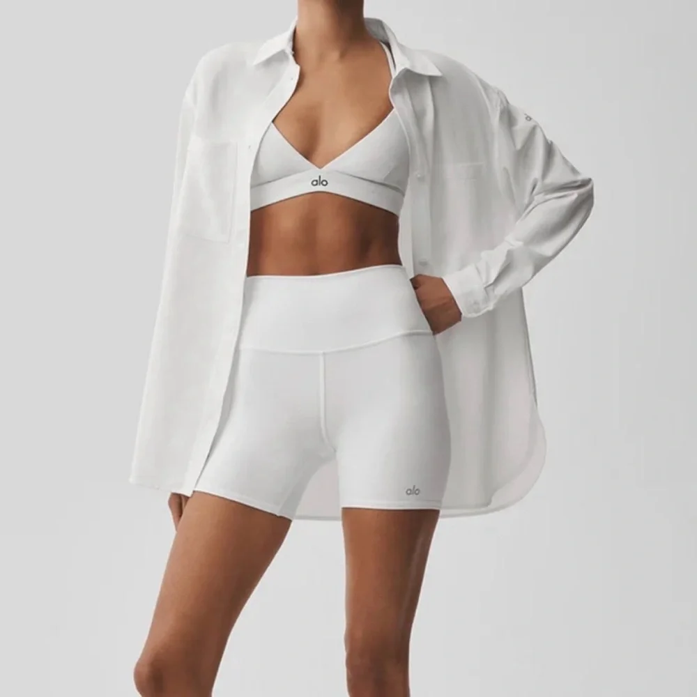 NWT ALO Yoga dreamscape button front long sleeve shirt Size Small - Picture 2 of 13